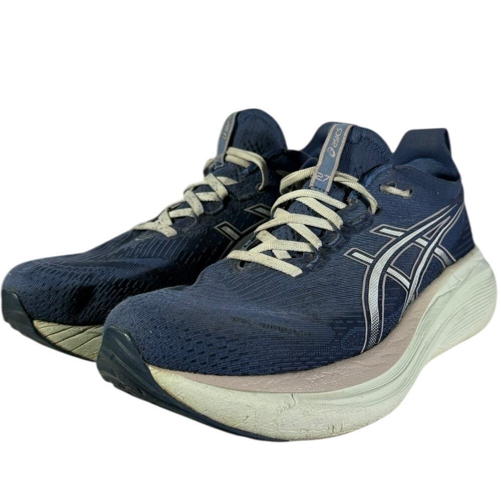 Asics Gel Nimbus 27 Blue Men’s Size 8.5 Neutral Running Shoes Ff Blast+ Eco